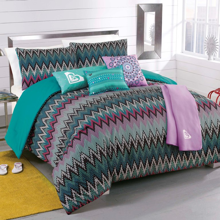 NEW Roxy Tribal Dash Twin Comforter Sham Body Pillow Throw Bedding Set